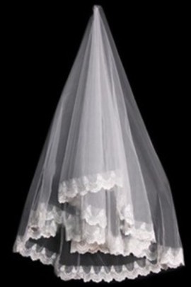 Ourlet de dentelle Magnifique Voile de mariée courte